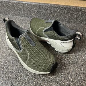 Merrell Footwear Womens Size 8 Comfort Casual Slip On Shoe Green Textile Knitted